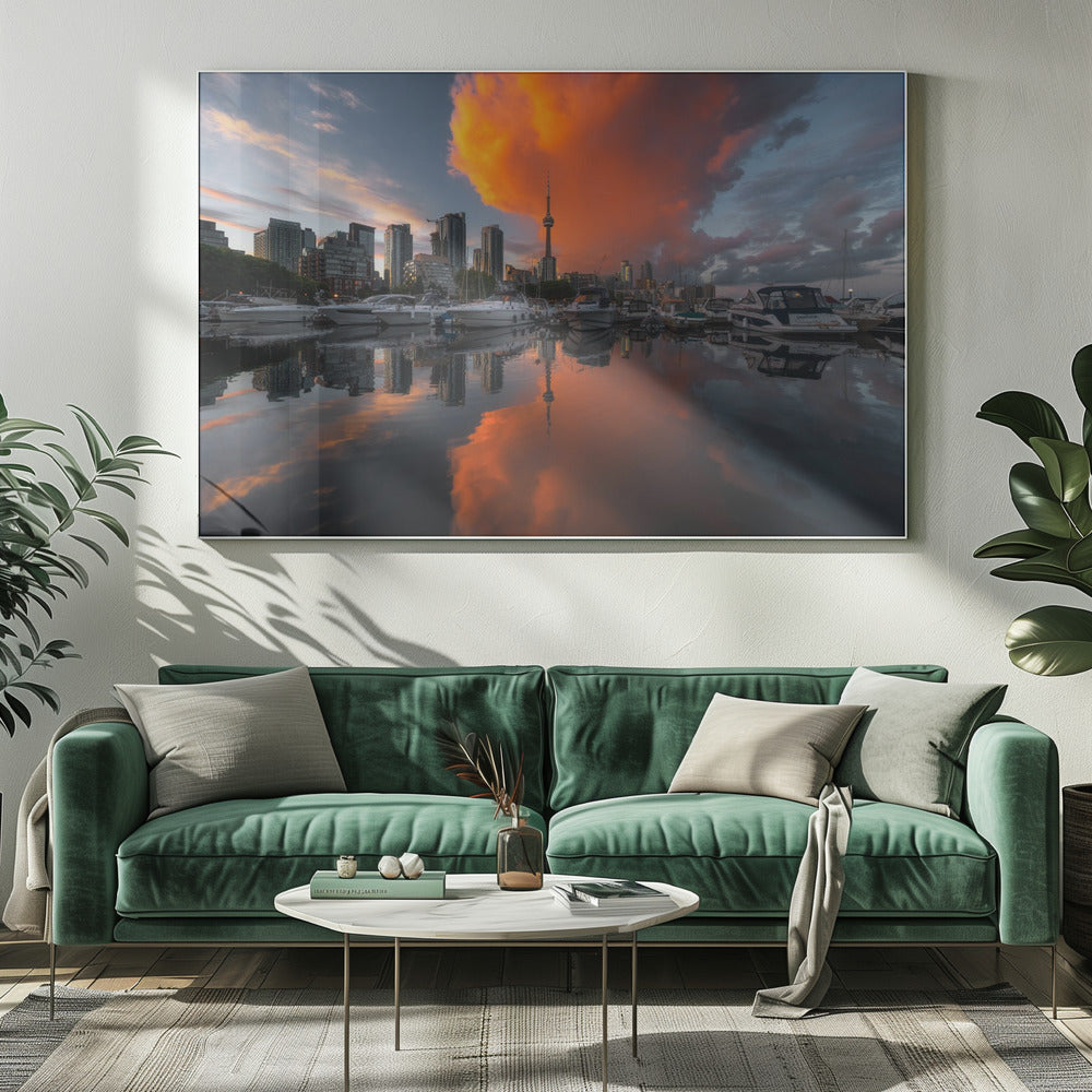 Burn in Toronto Canvas Print.