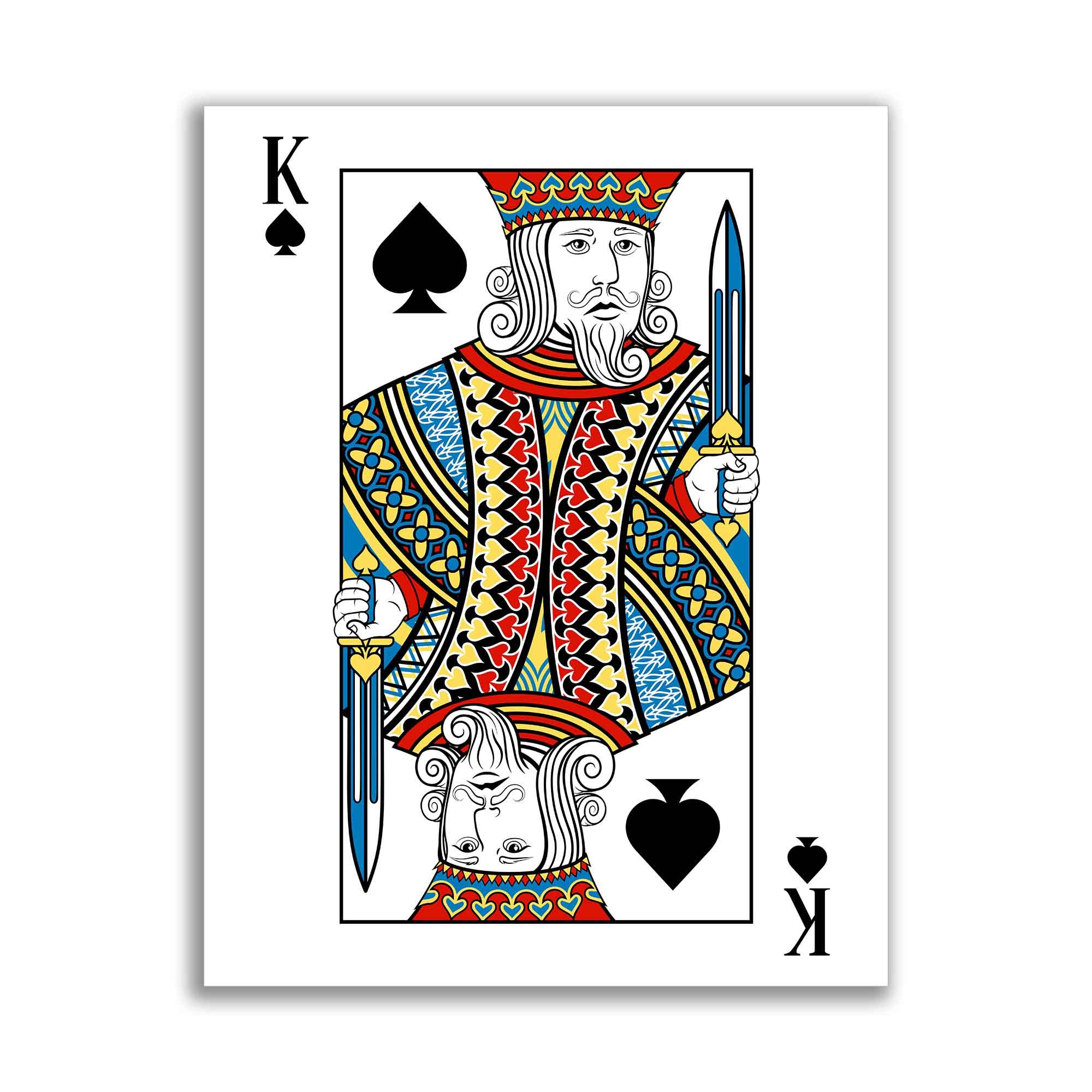 Canvas Wall At-King of Spades Canvas 36" x 48" 3648-045.