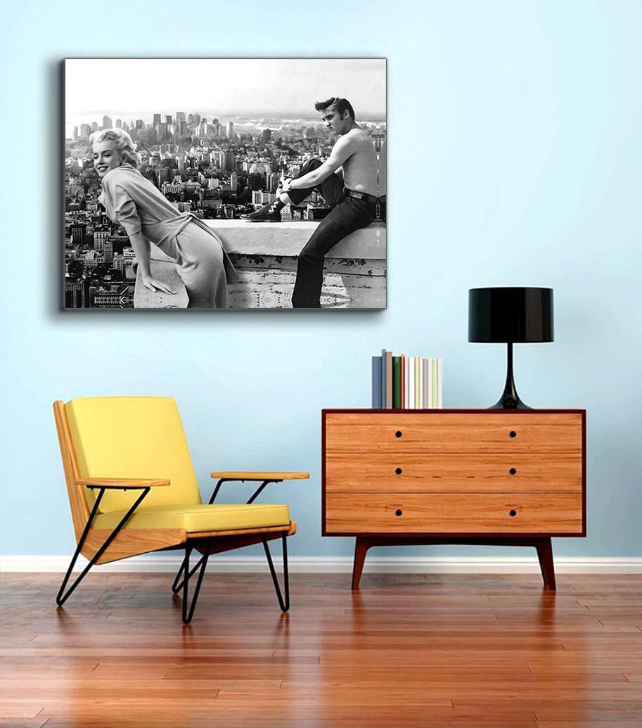 Canvas print Marilyn & Elvis - Fine Art Canvas- Wall Art Decor.