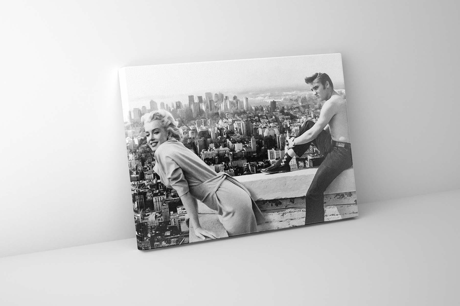 Canvas print Marilyn & Elvis - Fine Art Canvas- Wall Art Decor.