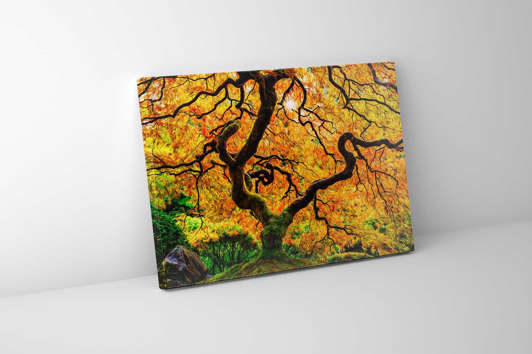 Canvas Print-Orange Tree-Nature Artwork.