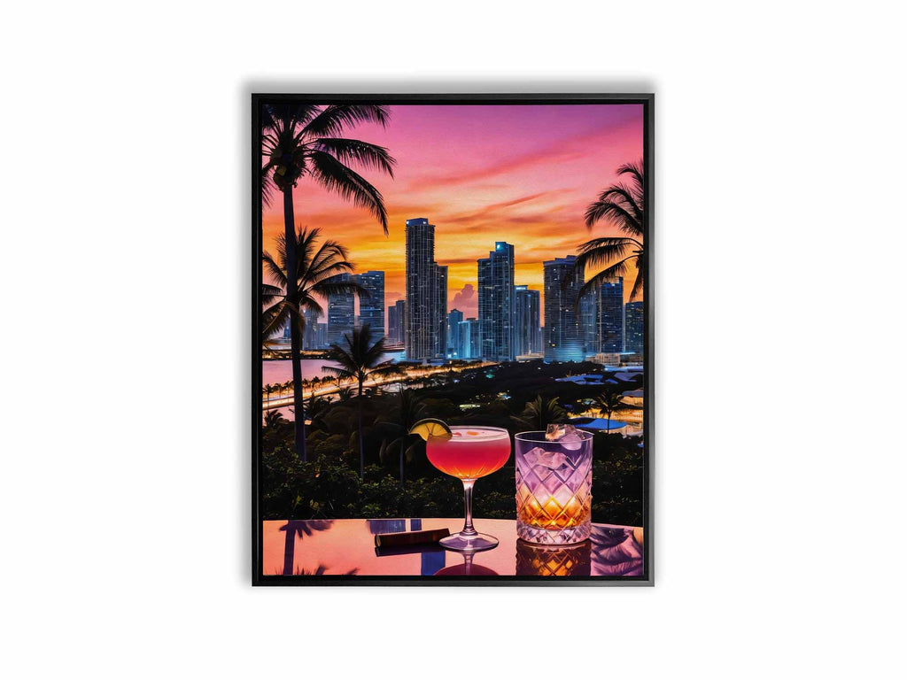 " Miami Vibe" Fine Art Canvas.