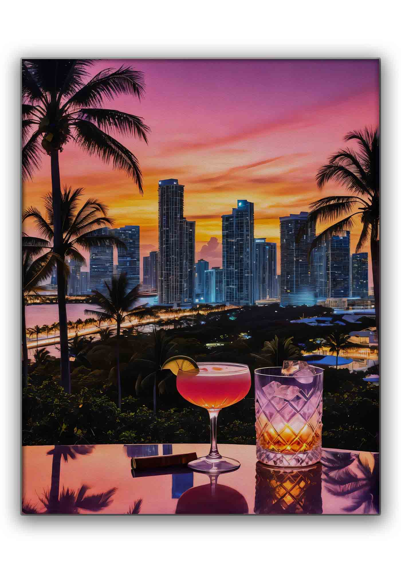 " Miami Vibe" Fine Art Canvas.