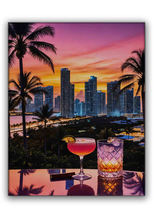 " Miami Vibe" Fine Art Canvas.