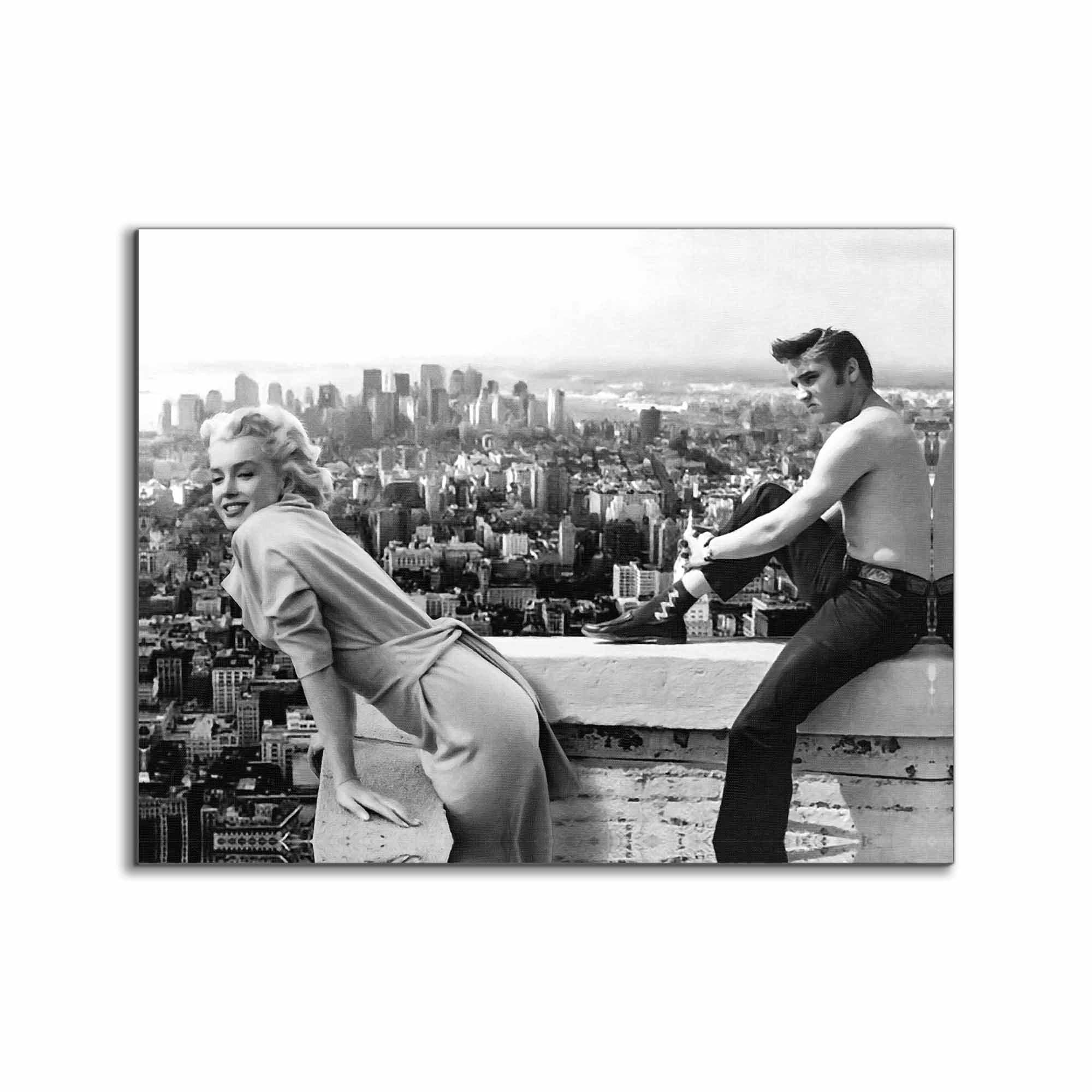Canvas print Marilyn & Elvis - Fine Art Canvas- Wall Art Decor.