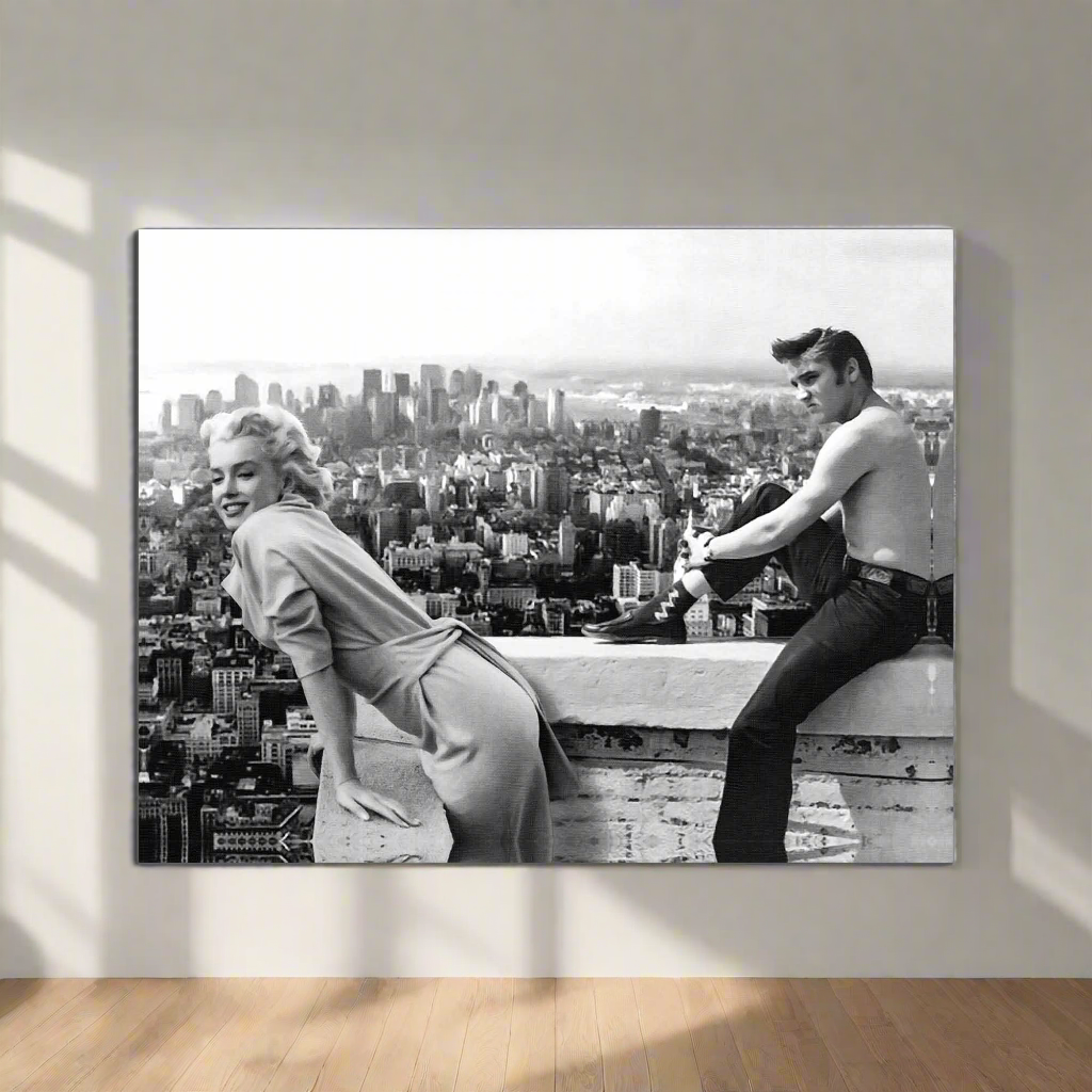 Canvas print Marilyn & Elvis - Fine Art Canvas- Wall Art Decor.