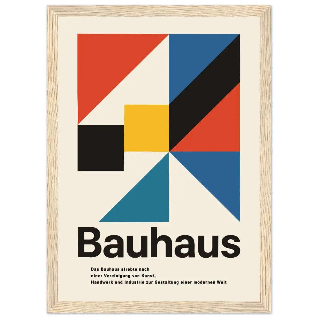 Bauhaus Modern Geometry artwork poster.