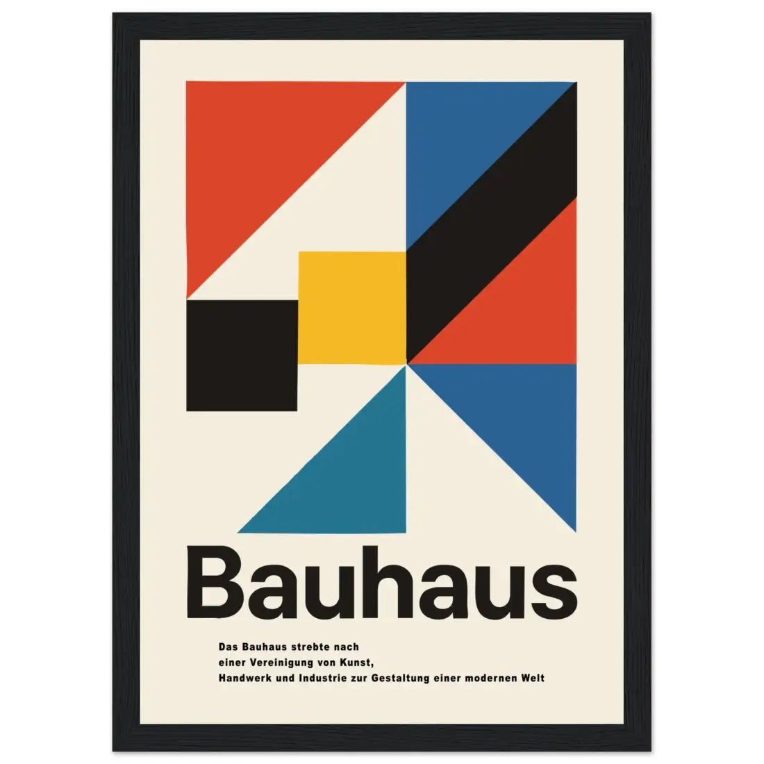 Bauhaus Modern Geometry artwork poster.