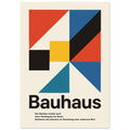 Bauhaus Modern Geometry artwork poster.