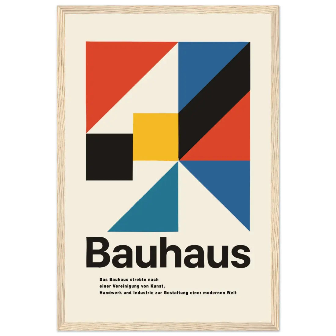 Bauhaus Modern Geometry artwork poster.