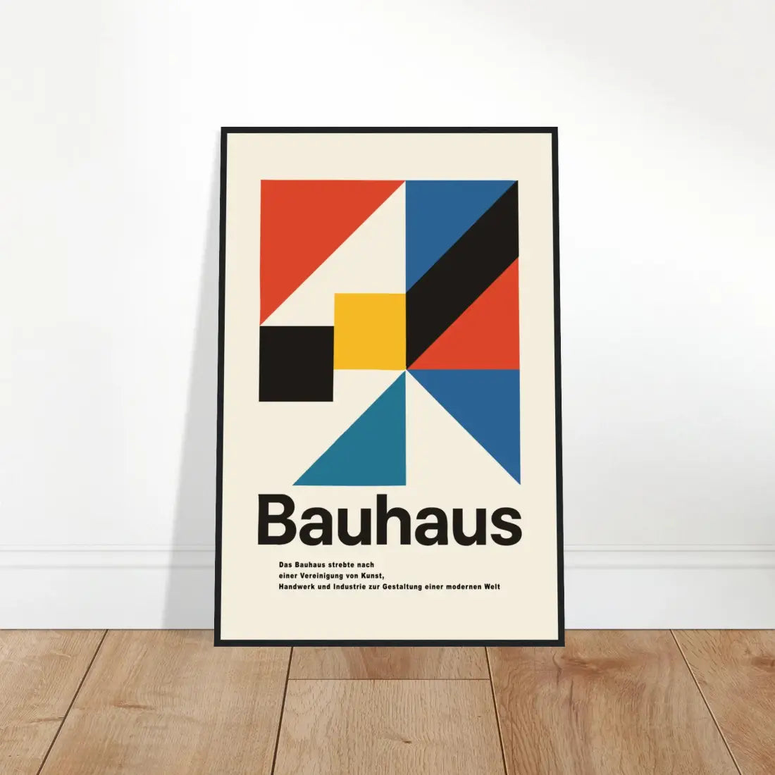 Bauhaus Modern Geometry artwork poster.