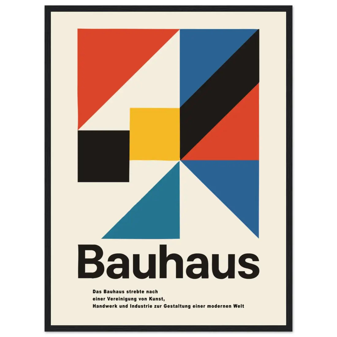 Bauhaus Modern Geometry artwork poster.