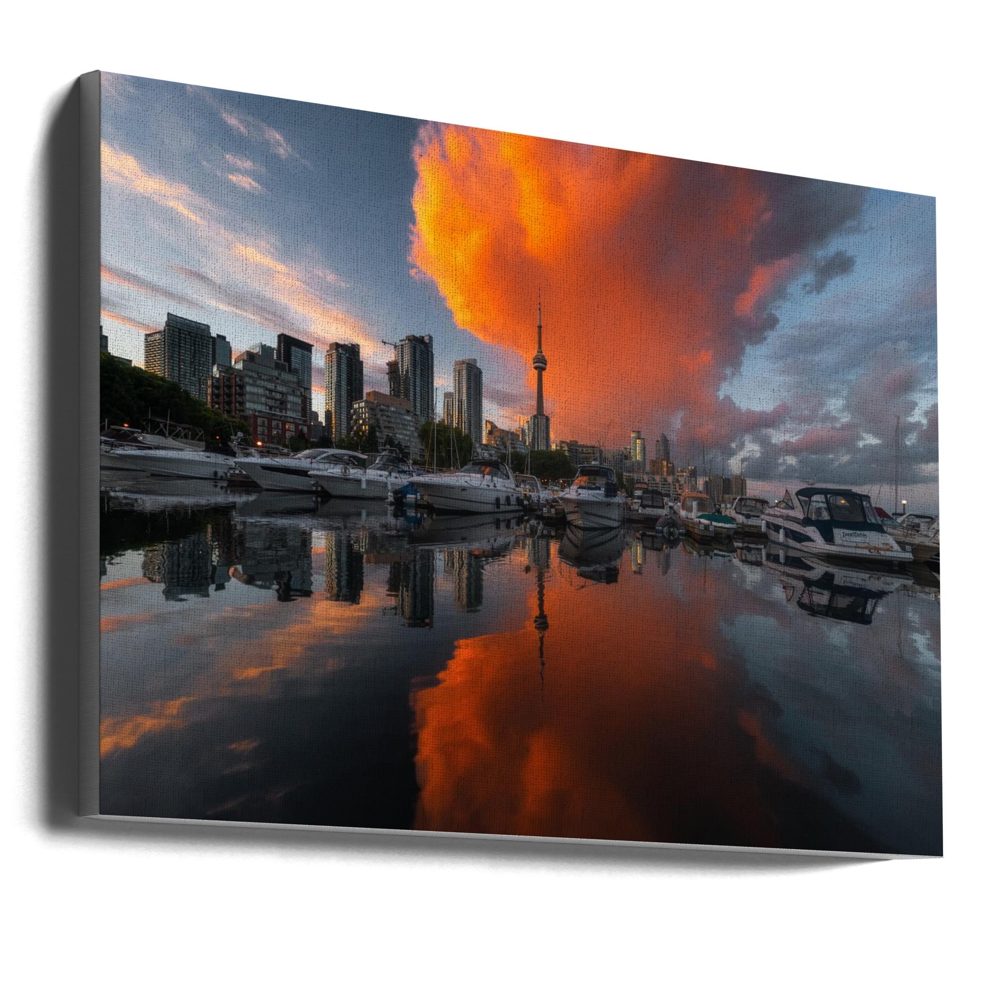 Burn in Toronto Canvas Print.