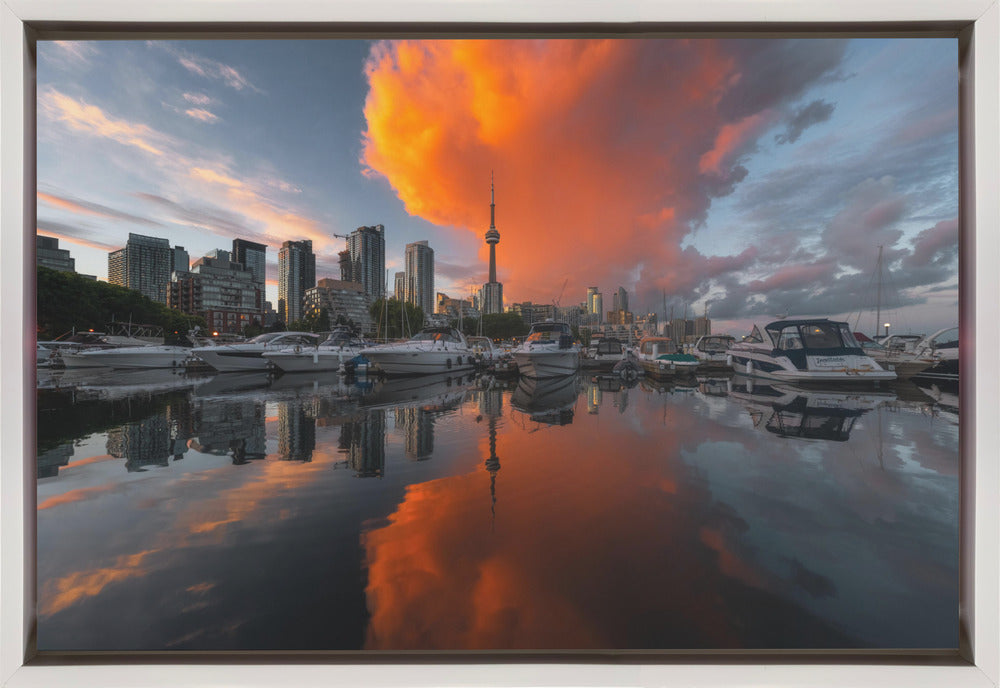 Burn in Toronto Canvas Print.