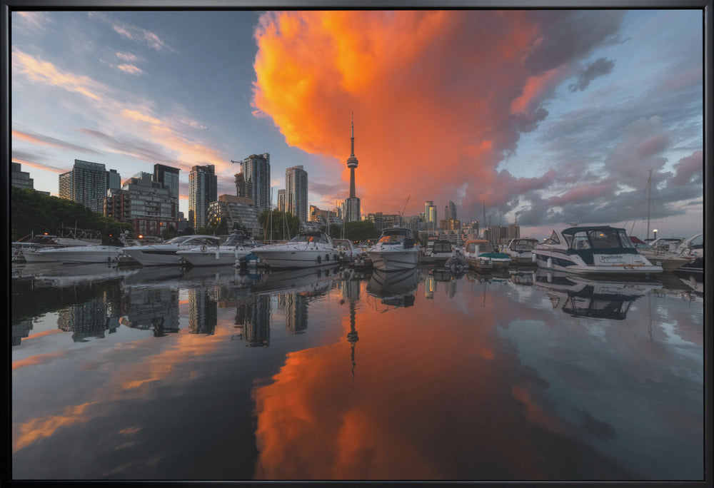 Burn in Toronto Canvas Print.