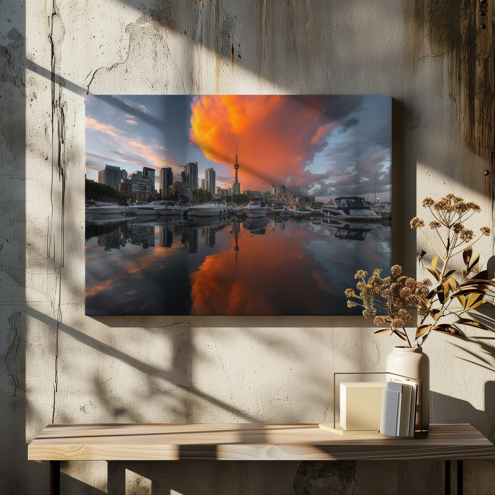 Burn in Toronto Canvas Print.