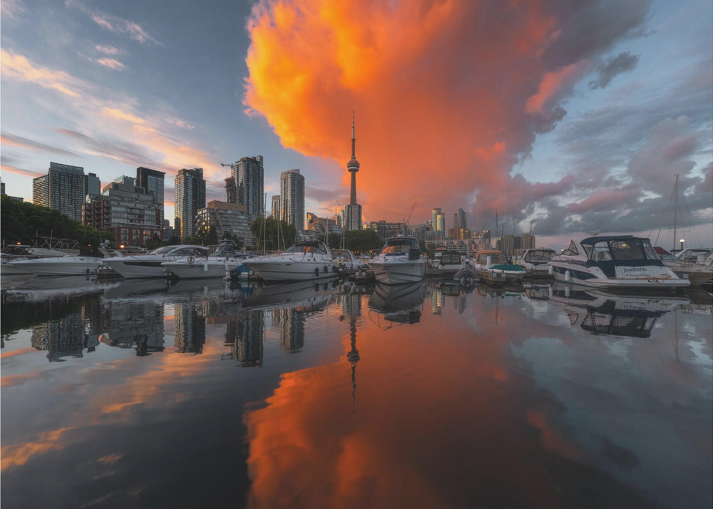 Burn in Toronto Canvas Print.